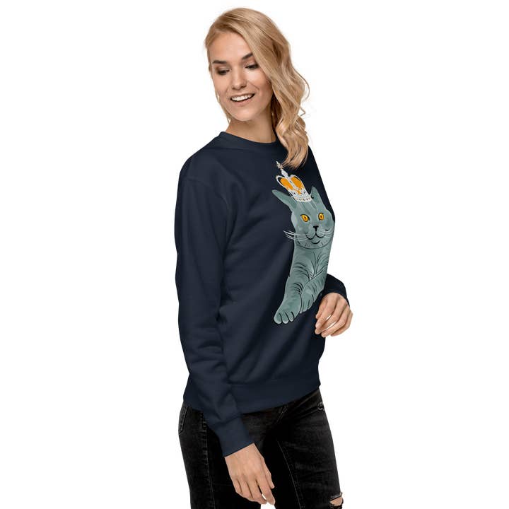 Jolly & Goode - Wholesale Graphic Sweatshirt - Women's - British Blue Premium Sweatshirt4