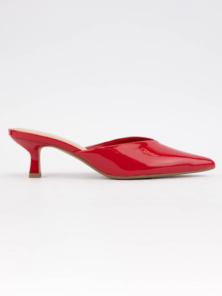 CCOCCI - Wholesale Low heels – Women′s - JAVANA V-CUT TOPLINE POINTED-TOE KITTEN HEELS8