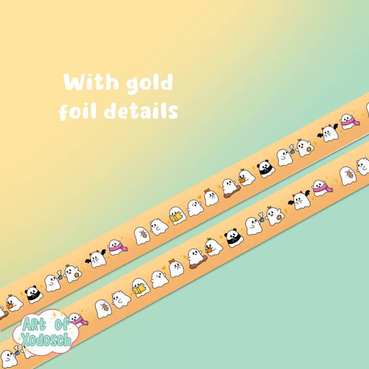 spöken guld folie washi-tejp för wholesale av Art of Xodosch