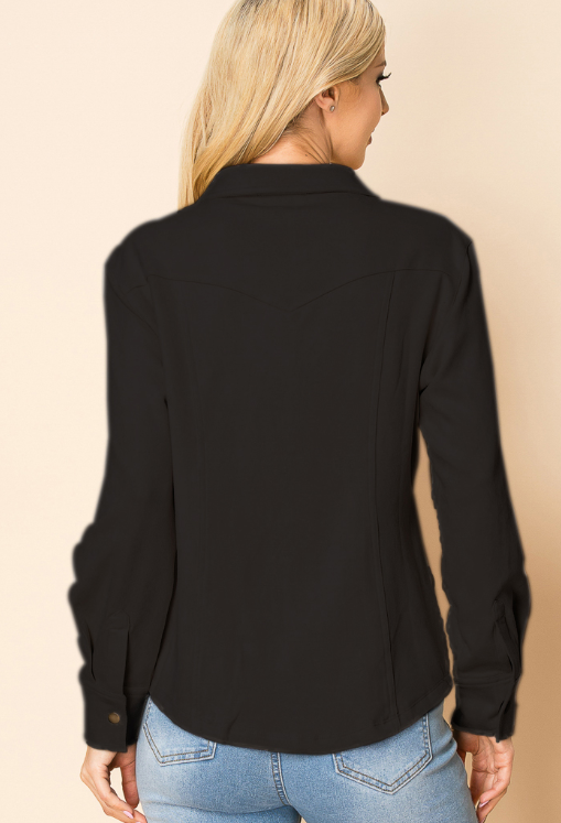 W.A.Y. --Wonderful And Young - Vendita all'ingrosso Camicia - Donna - Camicia a pressione in pelle scamosciata W.A.Y 27