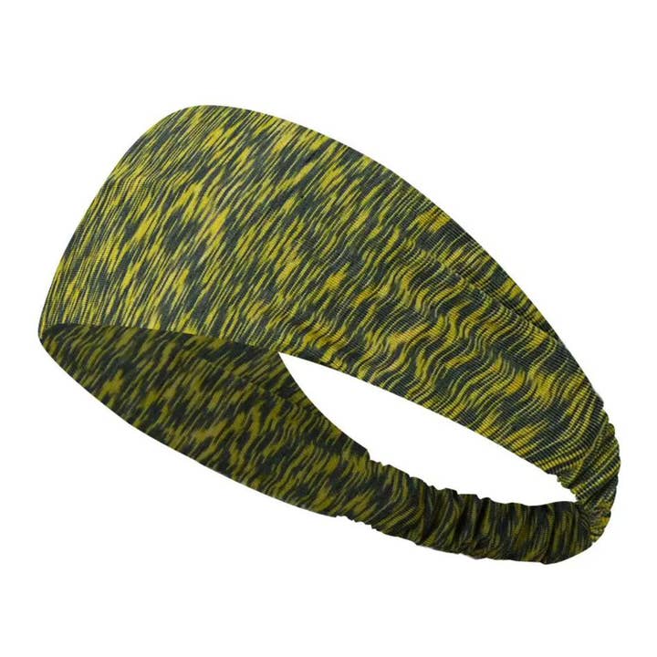 Schweißabsorbierendes Yoga-Haarband Heather Dunkelgelb für den Großhandel von My Healing Bracelet