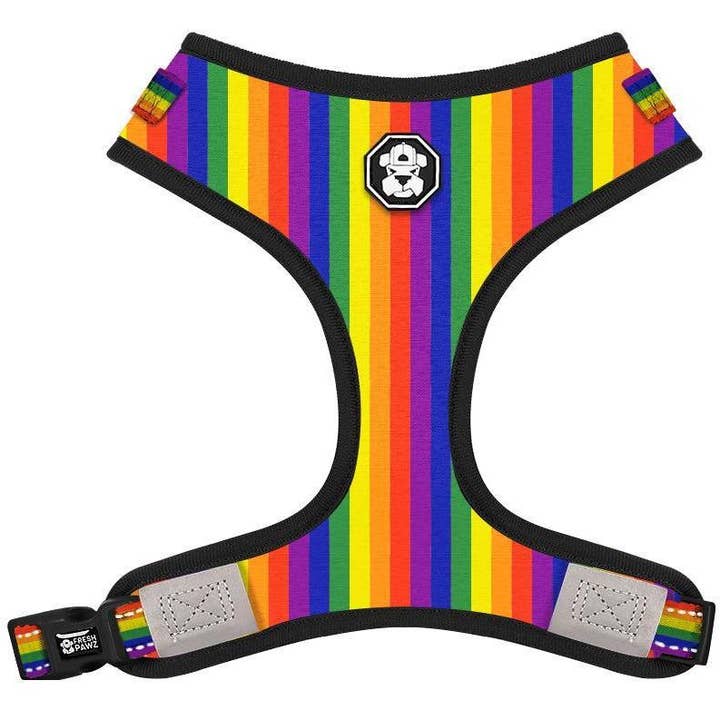 Pride Flag | Adjustable Mesh Harness for wholesale by Fresh Pawz
