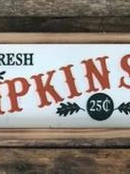 Panneau gaufré Farm Fresh Pumpkins pour la vente par DNS Designs