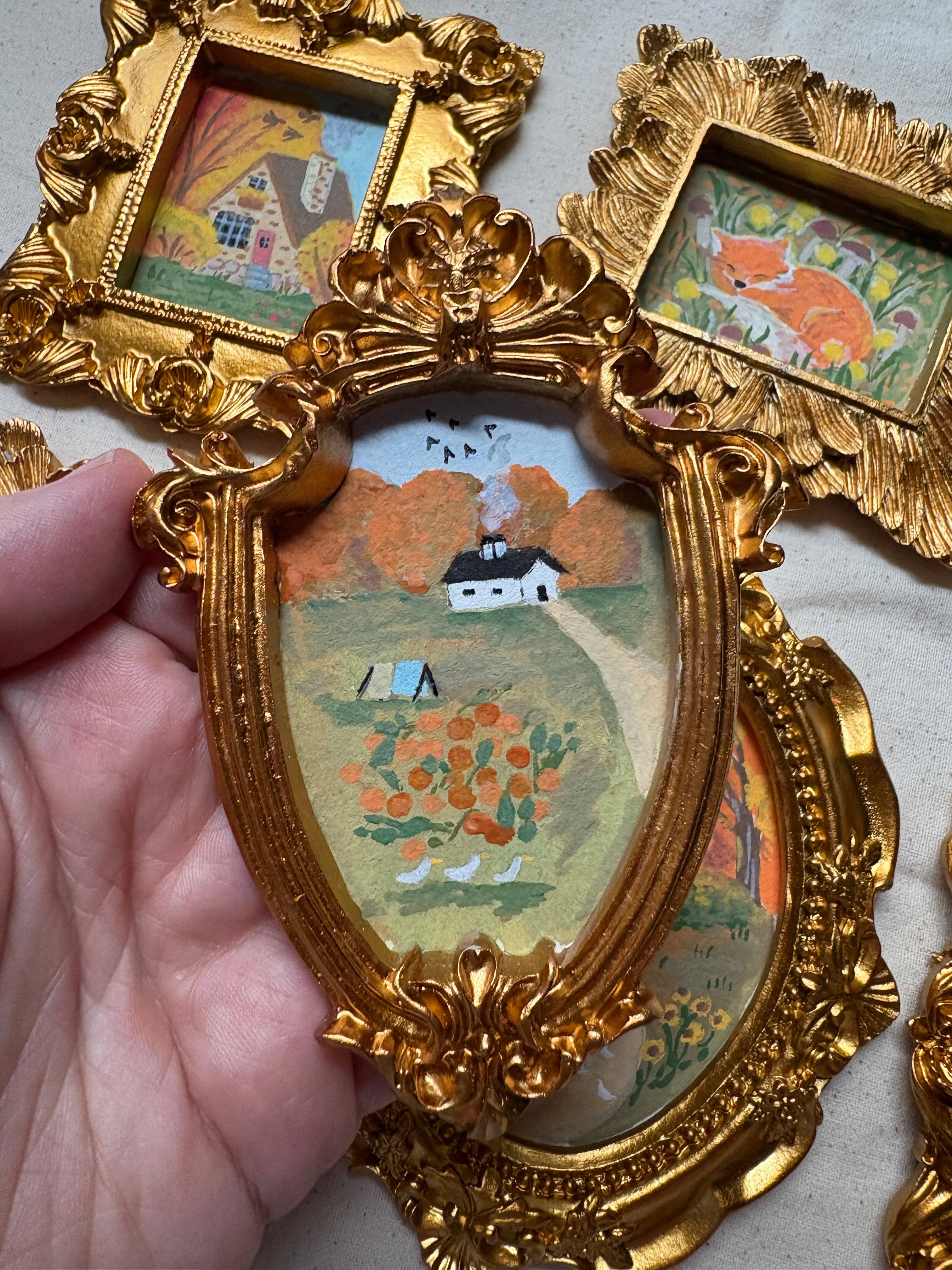 Megan Lindsey Illustration - Wholesale Painting/Drawing - “Autumn Homestead” Original Painting0