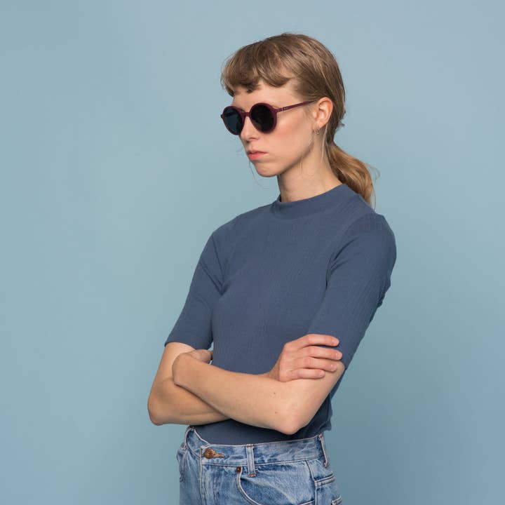 Goodordering - Wholesale Eyeglasses - Women's - Maroon magnetic glasses & sunglasses in one5