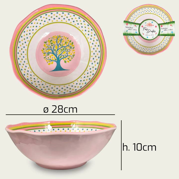 Blomsterskål Sylvia i melamin ø28cm for engroshandel hos ARCA ITALY