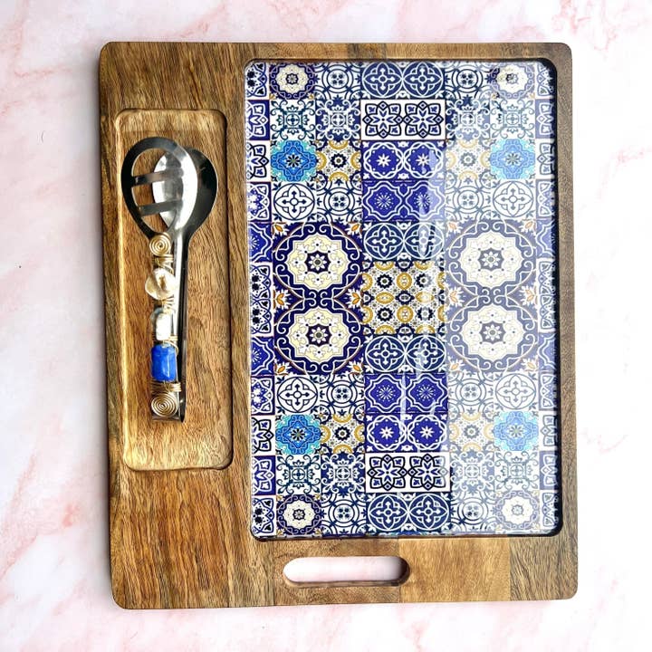 Platters de compartilhamento grande com vasos de imersão por atacado de Sikhana