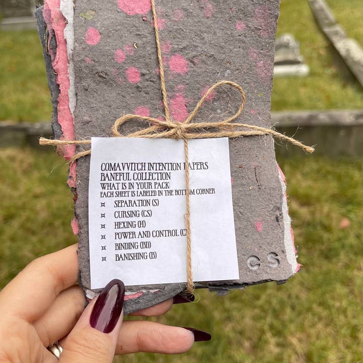 ComaVVitch – Großhandel Meditationszubehör – Baneful Intention Paper | Handgemachtes Papier | Hexenbedarf2