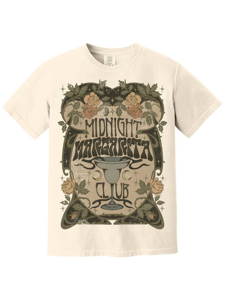 Midnight Margarita Club, Halloween Graphic T-Shirt for wholesale by Schnell Studio