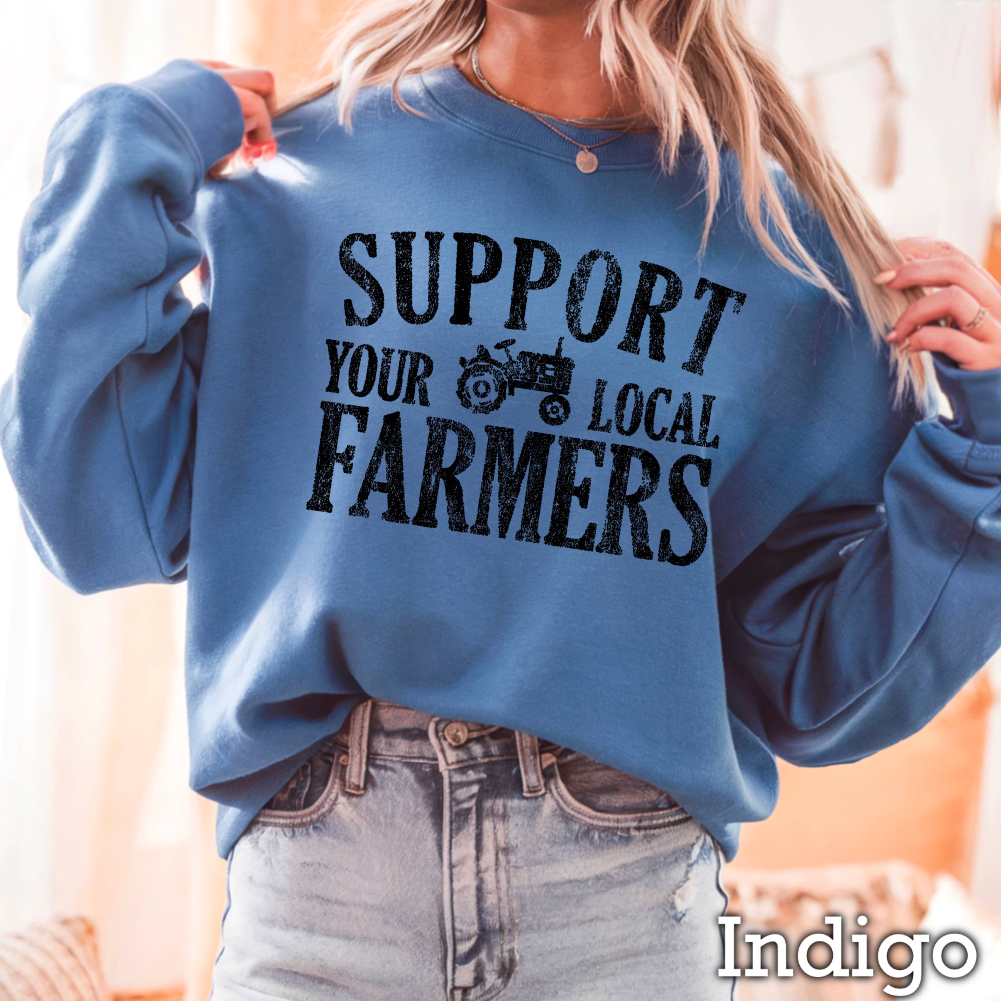 Shoppe SHC - Wholesale Graphic Sweatshirt - Women's - Support Your Local Farmers Women’s  Graphic Sweatshirt4