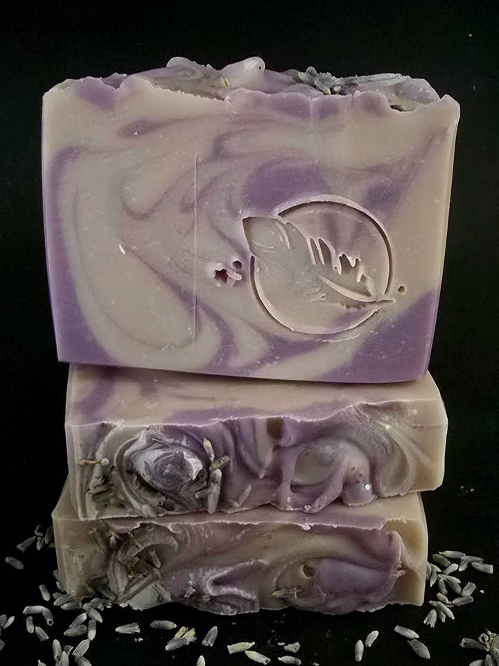 Lavender Moon Artisan Soap / Goat milk soap for wholesale by Raven Avenue Studio