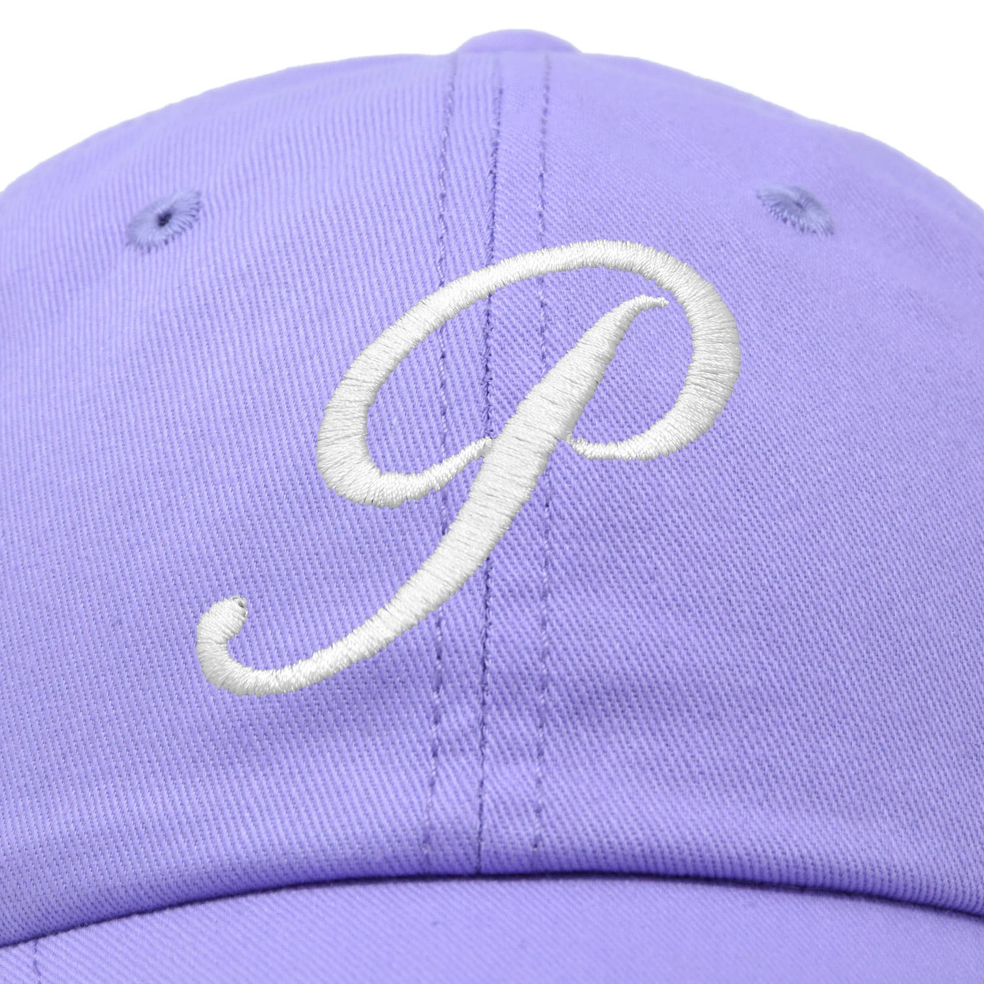 Dalix - Wholesale Baseball Cap - Women's - DALIX Initial Hat Letter P Womens Baseball Cap Monogram37