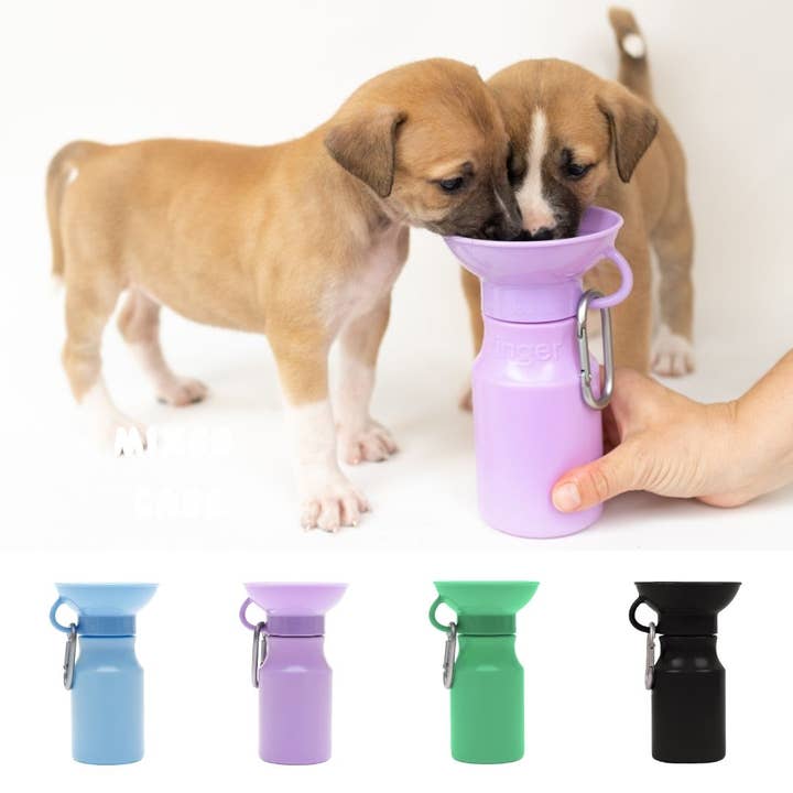 Dog Travel Water Bottle - 15oz Mini (12 Pack) for wholesale by Springland Pets