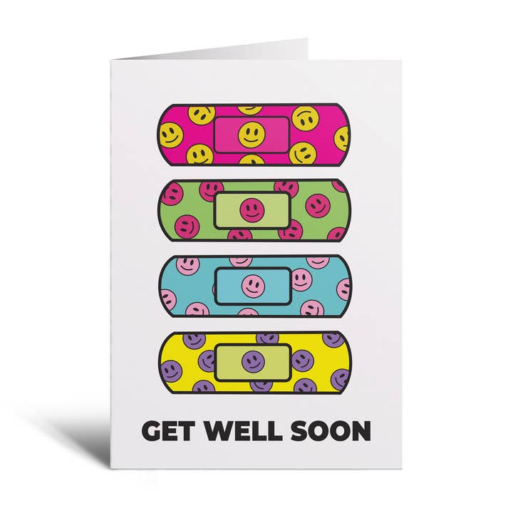 Studio Soph - Wholesale Get Well Card - Get Well Soon Smileys Greeting Card