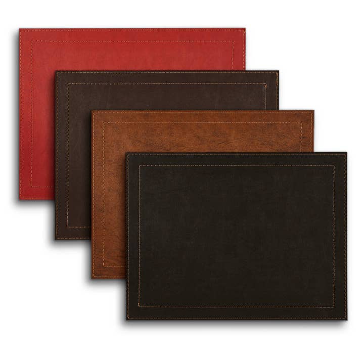 DAVANTI - Wholesale Placemat - Placemats Classic Luxe Faux Leather & Copper