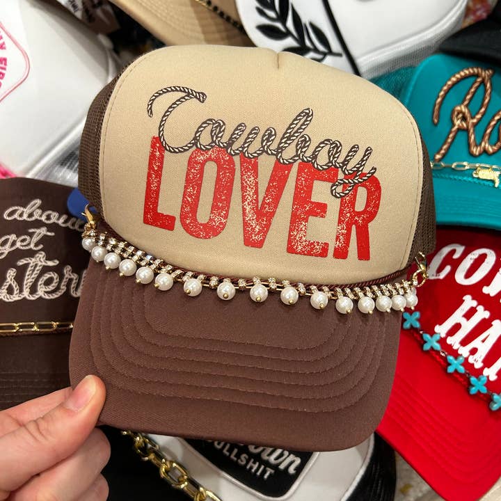 Cowboy Lover Trucker Hat | Western | Rodeo | Valentine for wholesale by Vibes Hat Company