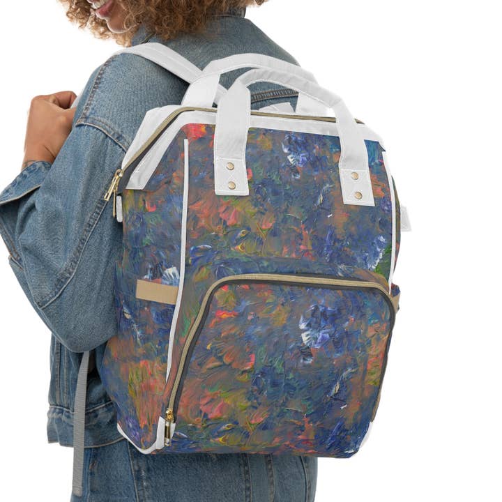 Mochila de Fraldas - Estampa Abstrata Vibrante - Incrivelmente Radical por atacado de Oceane's Echo