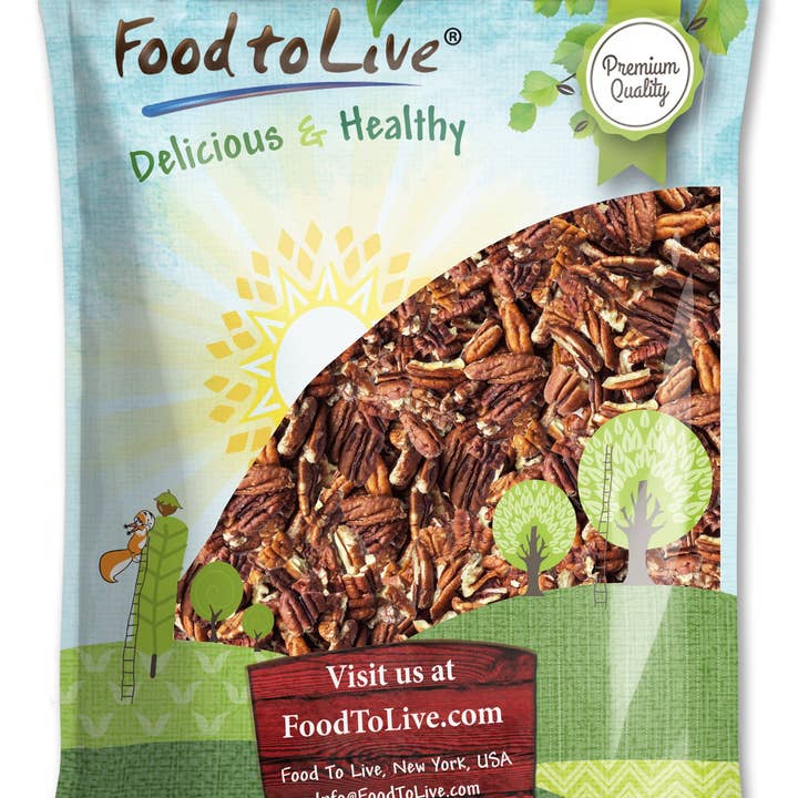 Food To Live - Wholesale Nuts - Organic Roasted Pecan Pieces with Himalayan Salt – by Food to Live8