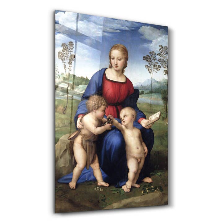 Raphaels Madonna med steglitsan (1505–1506) | Glasväggkonst för wholesale av Artdesigna KG