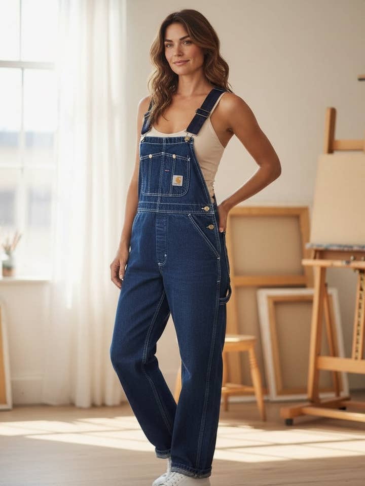 La salopette di jeans per la vendita all'ingrosso da parte di Jeanne a dit