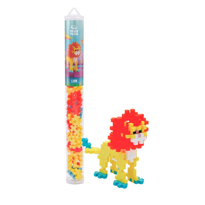 Plus-Plus USA - Wholesale Build-a-Toy - Kids - Tube - Lion