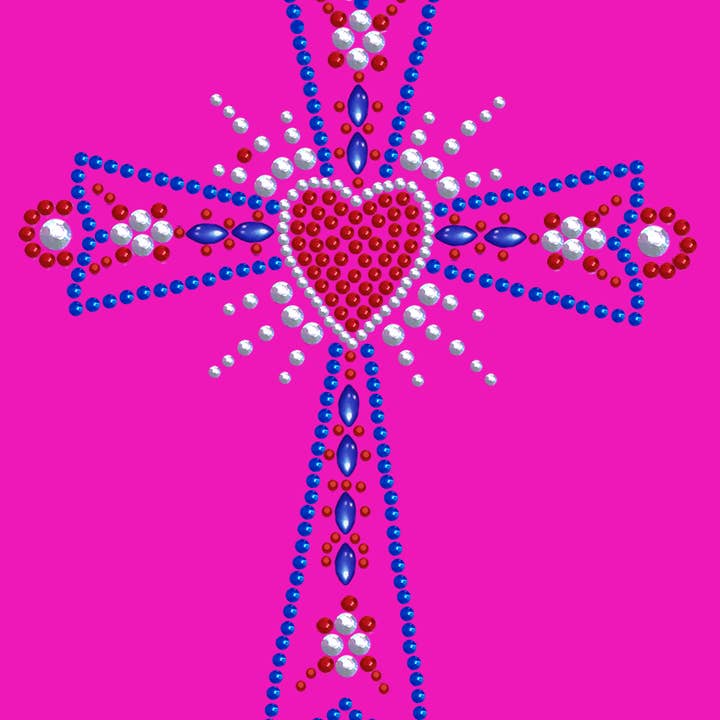 Cruz Rojo Blanco y Azul Camiseta Mujer para venta al por mayor de Dog in the Closet