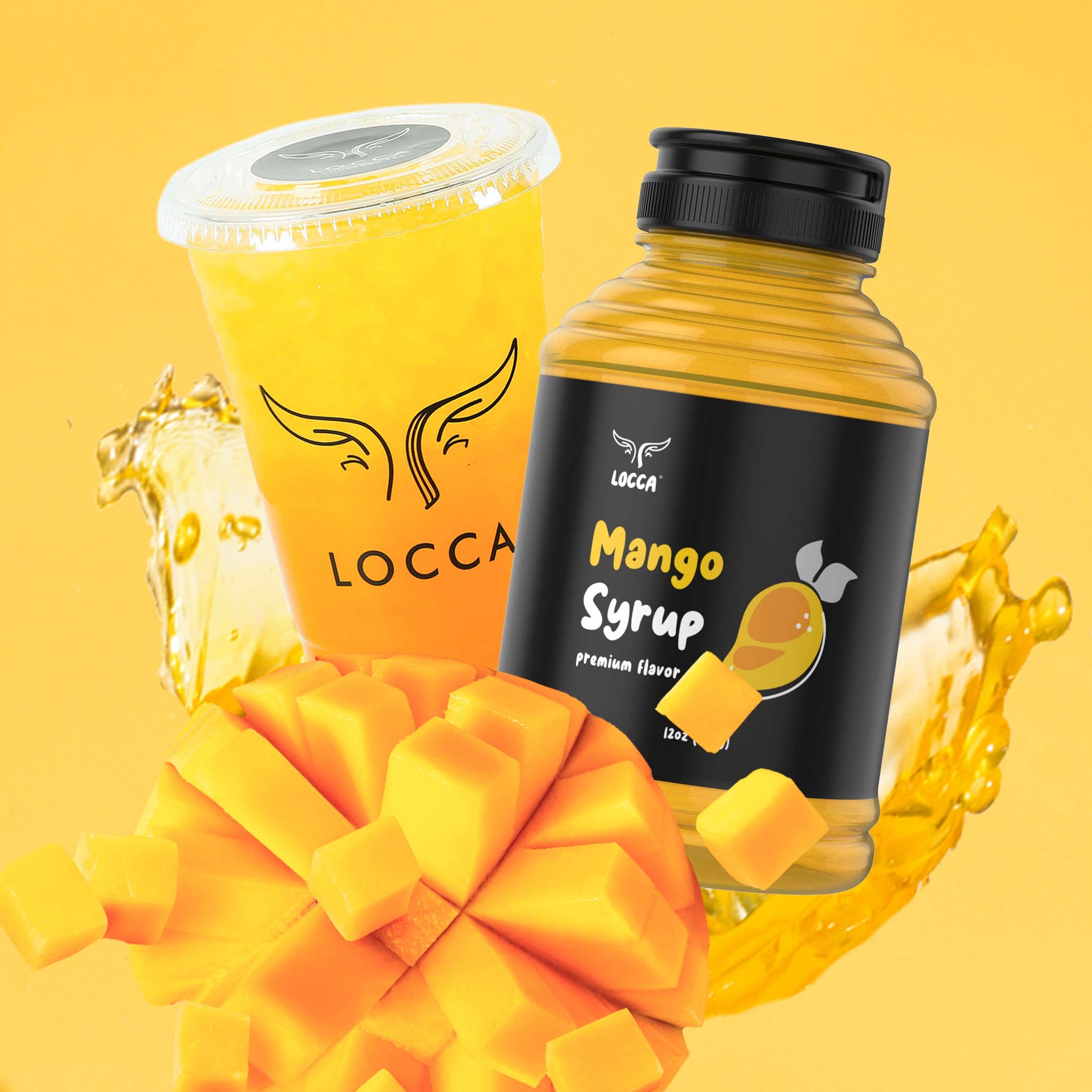 Locca - Wholesale Cocktail Mix/Syrup - Locca Premium Boba and Coffee Syrup | Bubble Tea Syrup Syrup 12oz | Premium Coffee Syrup11