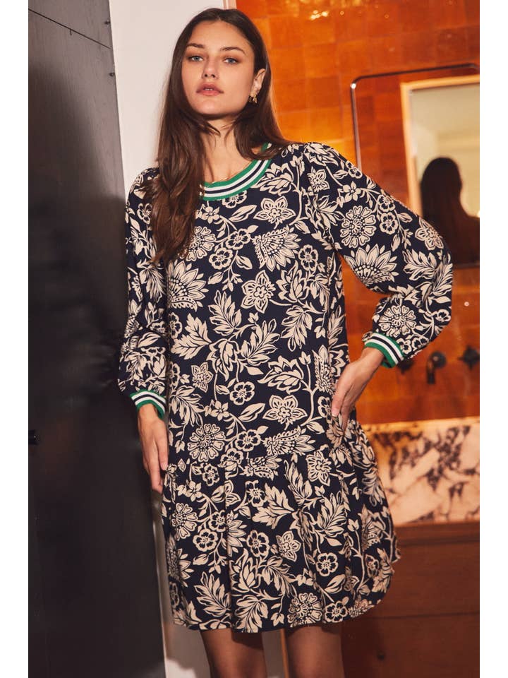 Oddi - Wholesale Dress - Women's - Floral Print Pullover Dress