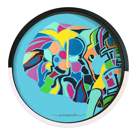 Horloge murale Elephant pour la vente par Jazzymade