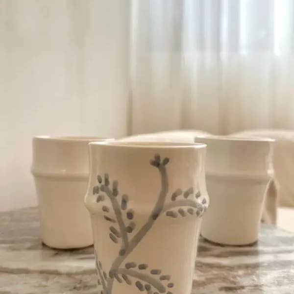 High crafty - Wholesale Coffee Mug - πΏ Botanical Beldi Mugs β Set of 2 β Handmade Moroccan Ceram1