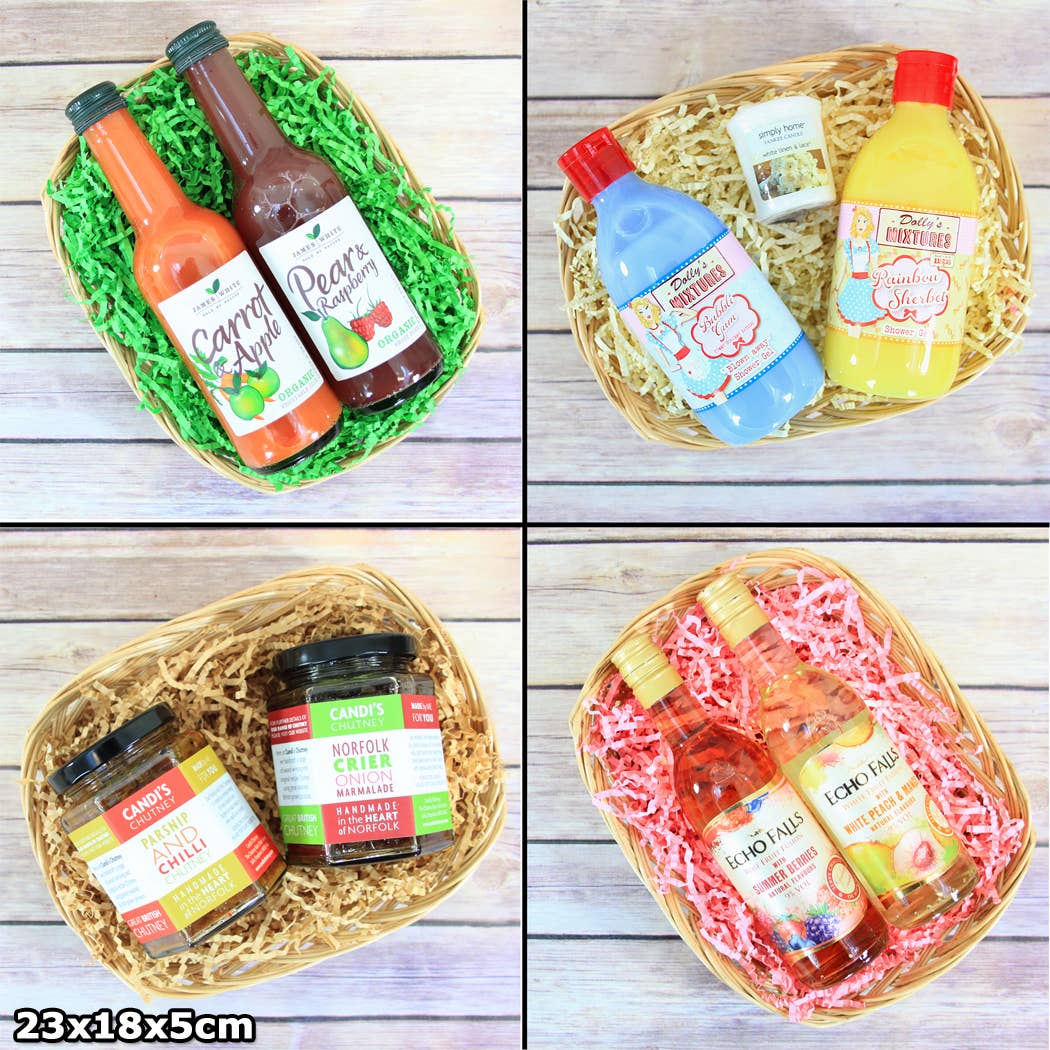 Candi Gifts – wholesale Basket – 10 x Lightweight Packing Trays, Wicker Gift Hamper Baskets16