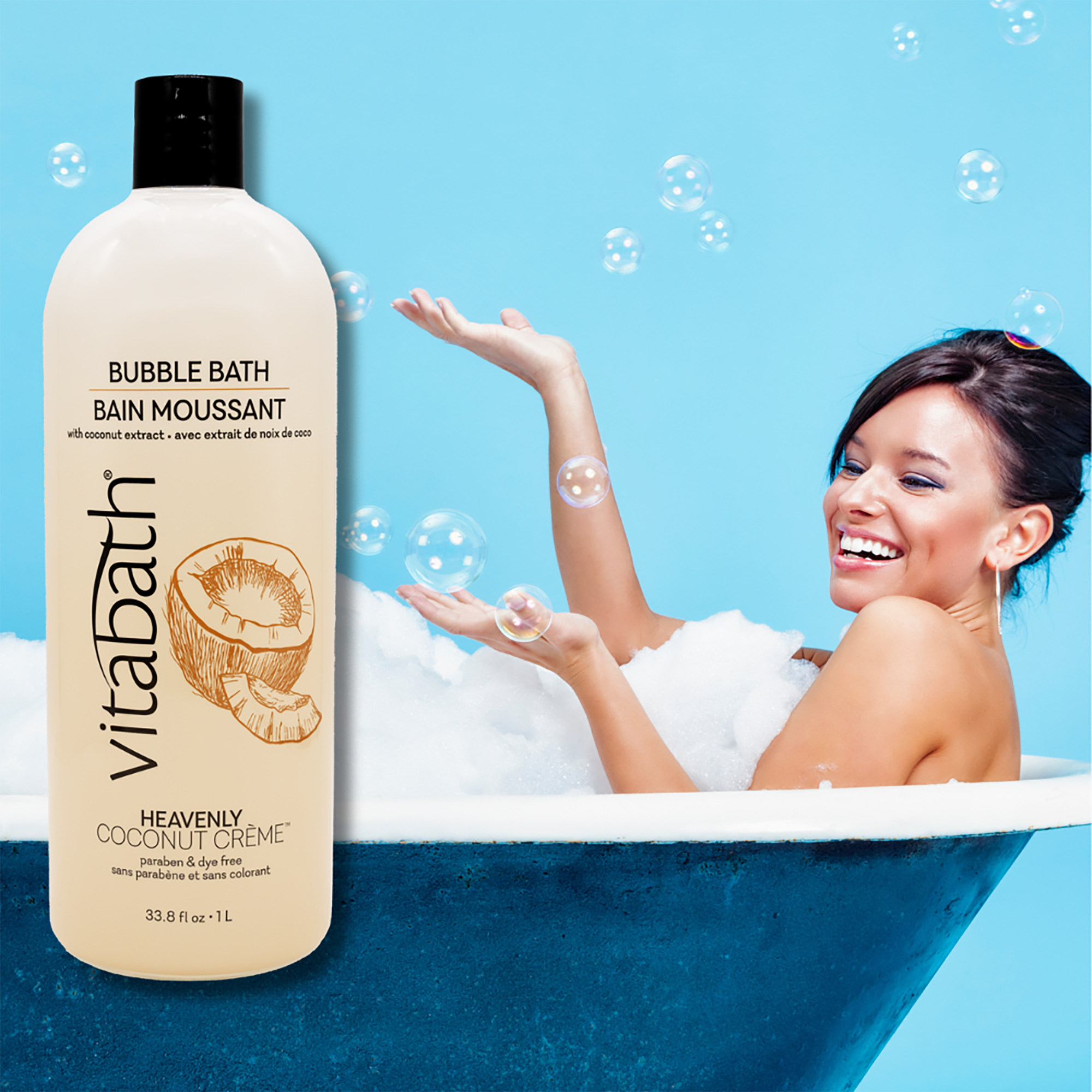 Vitabath - Wholesale Bubble Bath - Heavenly Coconut Crème™ Bubble Bath 33.8 fl oz5