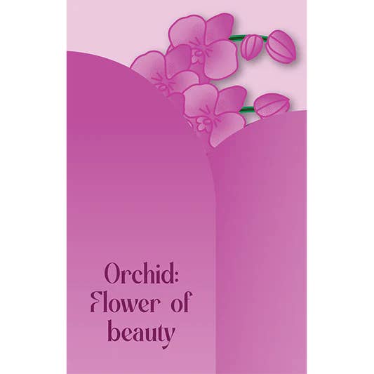 Ausschnittkarten - Orchidee - Blume der Schönheit für den Großhandel von The Gift Label