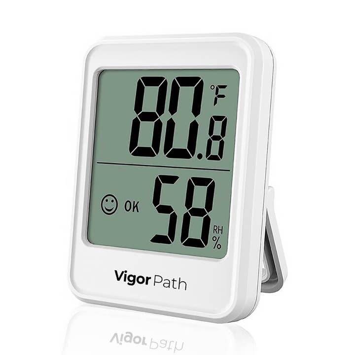 Digital Hygrometer Indoor Thermometer - AAA Battery-Powered Humidity Gauge (White) and other Purchase Wholesale thermometer. Free Returns & Net 60 Terms on Faire trending on Faire.