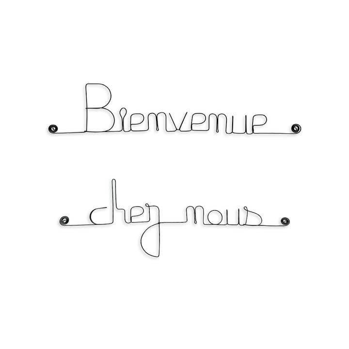 Bijoux de Mur - Wholesale Wall Accent - “Welcome Home” Wire Wall Scripture
