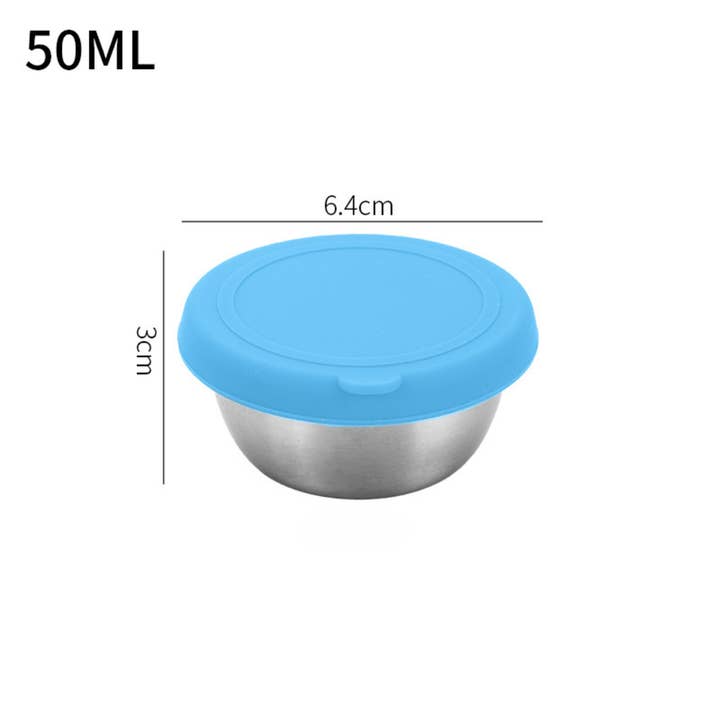 Mum Made Yum - Wholesale Food storage container - Stainless Steel Sauce & Condiment Containers (6 Pack)2