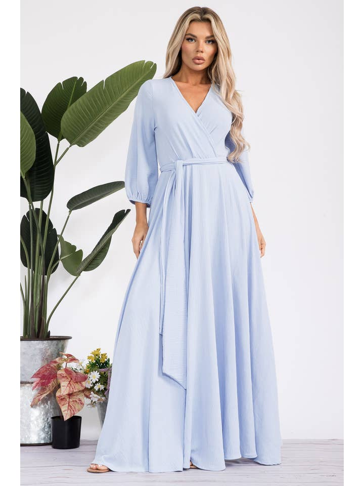 H&H Fashion Inc. - Vente Robe – femme - HH568R-S - Robe longue à manches longues0