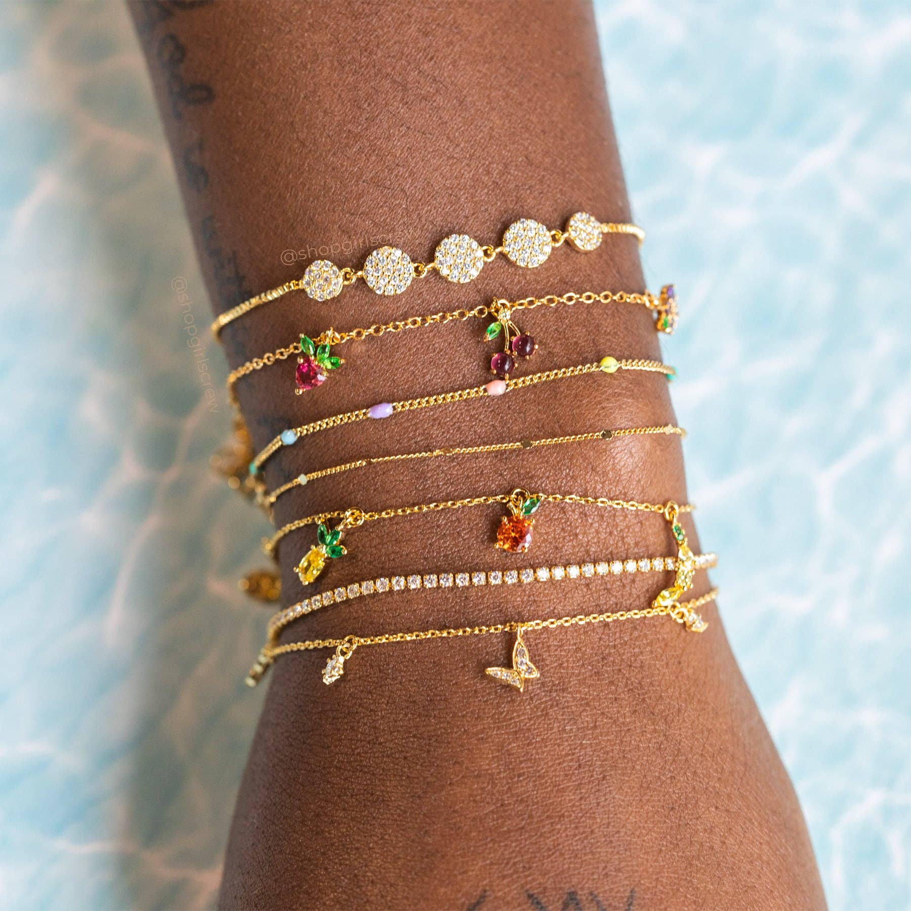 Girls Crew - Venta al por mayor Pulseras de abalorios/colgantes - Pulsera Fruit Basket3