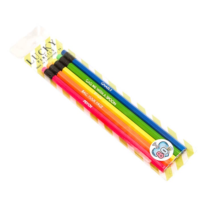 Lucky Mfg. Co. - Wholesale Pencil - '80s Slang Pencil Pack