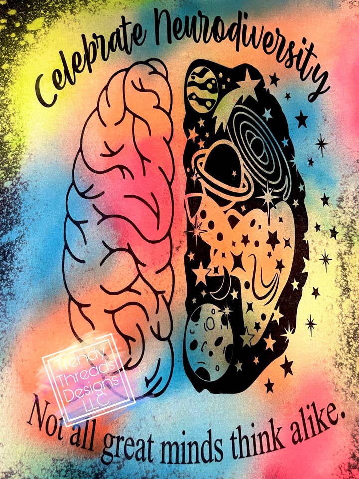 Neurodiversity shirt for wholesale by Trendy Threads Designs LLC