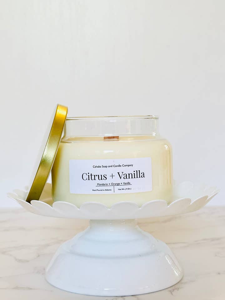 Citrus + Vanilla for wholesale by Cahaba Soap and Candle Company