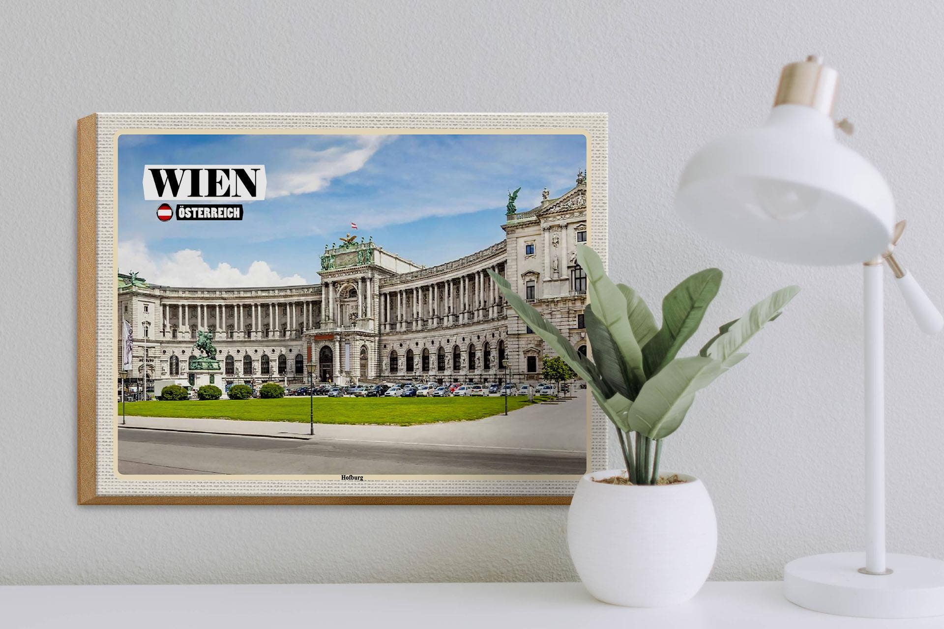 Femer - Wholesale Sign - Vienna Austria Hofburg Architecture Wooden Sign 40x30cm2
