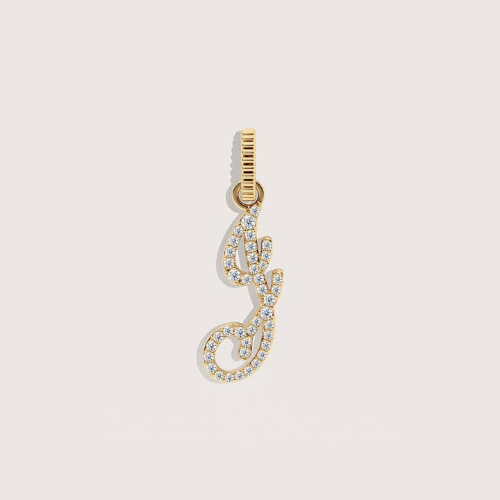 Kinn - Wholesale Individual charm/pendant - Pave Love Letter Charm Pendant8