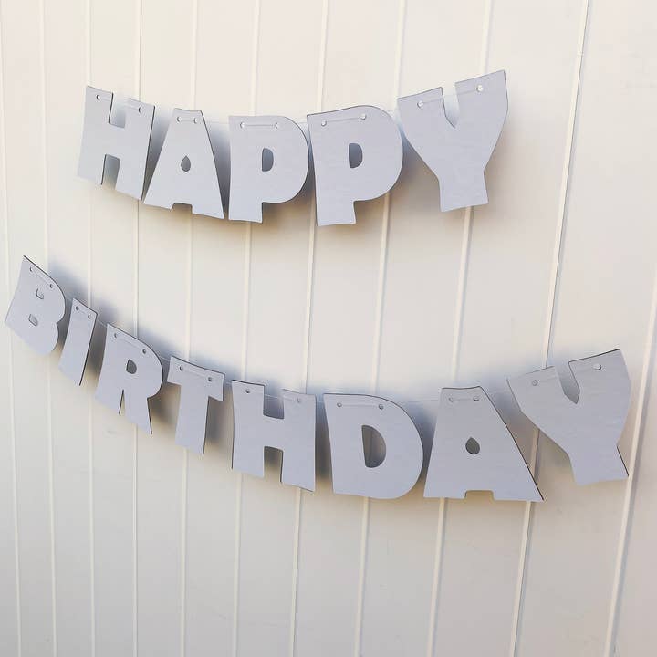 Sweet Lane Events - Wholesale Feestbord/banner - Gelukkige verjaardag brief banner6