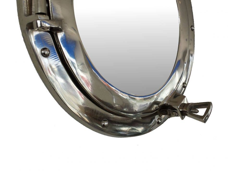 Hampton Nautical - Wholesale Wall Mirror - Deluxe Class Chrome Porthole Window 17"1