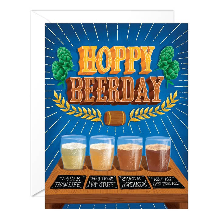 Hoppy Beerday for wholesale by Golden Peach Greetings