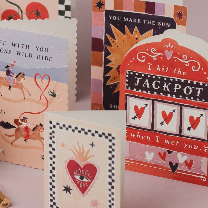 Sister Paper Co. - Wholesale Anniversary Card - Jackpot Love Card | Anniversary Cards | Valentines Cards6