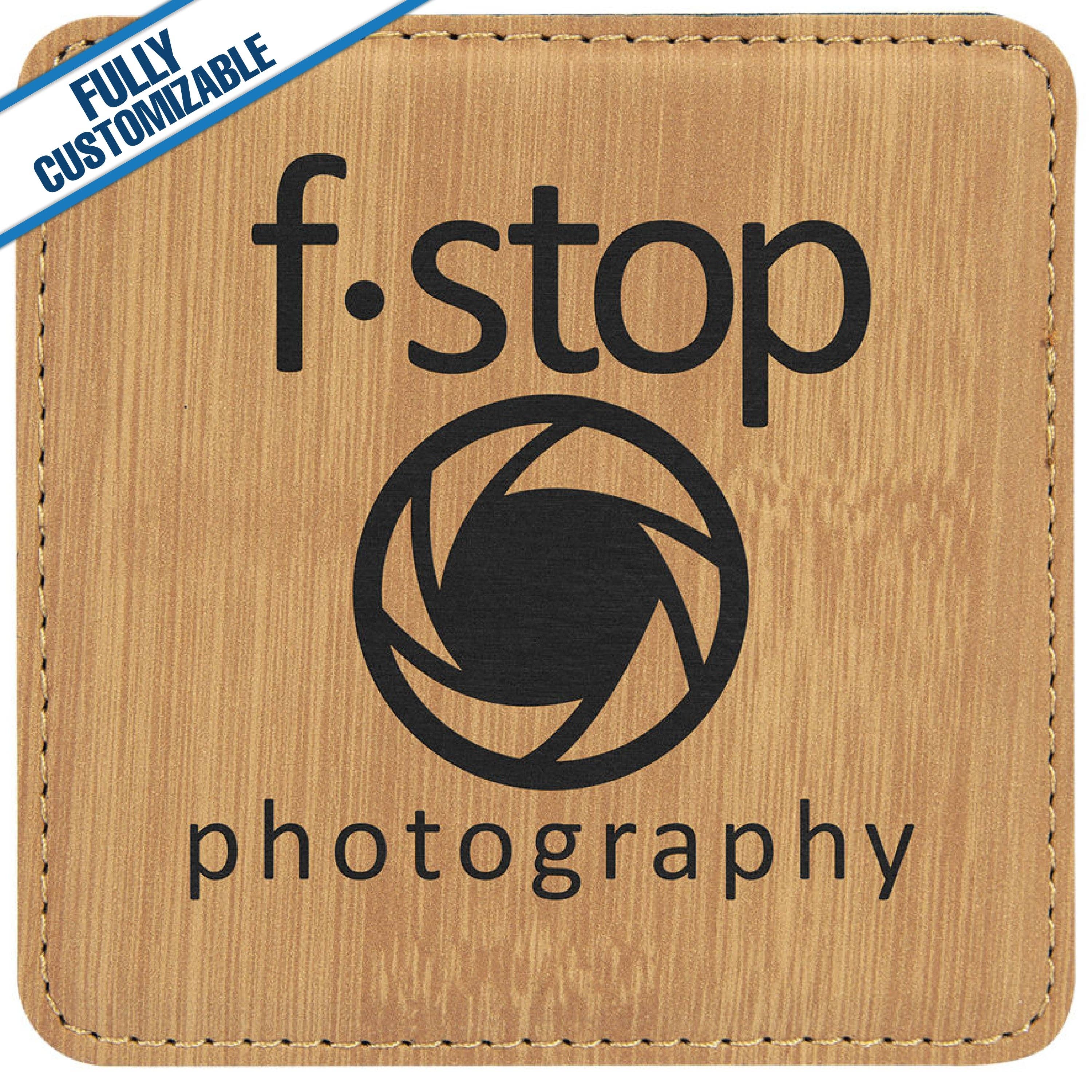 GiftWorksPlus - Wholesale Coasters - Engraved Leatherette Square Coasters - Fully Customizable12