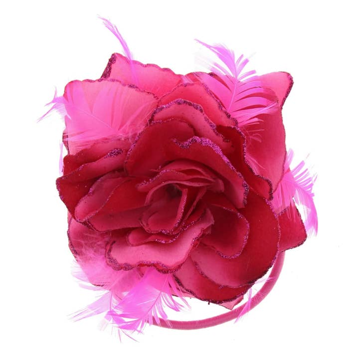 Topkids Accessories - Wholesale Fascinator Hat - Women's - Rose Flower Hair Clip Hairband Floral Corsage Fascinator Hair Band Aligator Beak Grip for Women & Girls Wedding Prom Party Special Occasion29