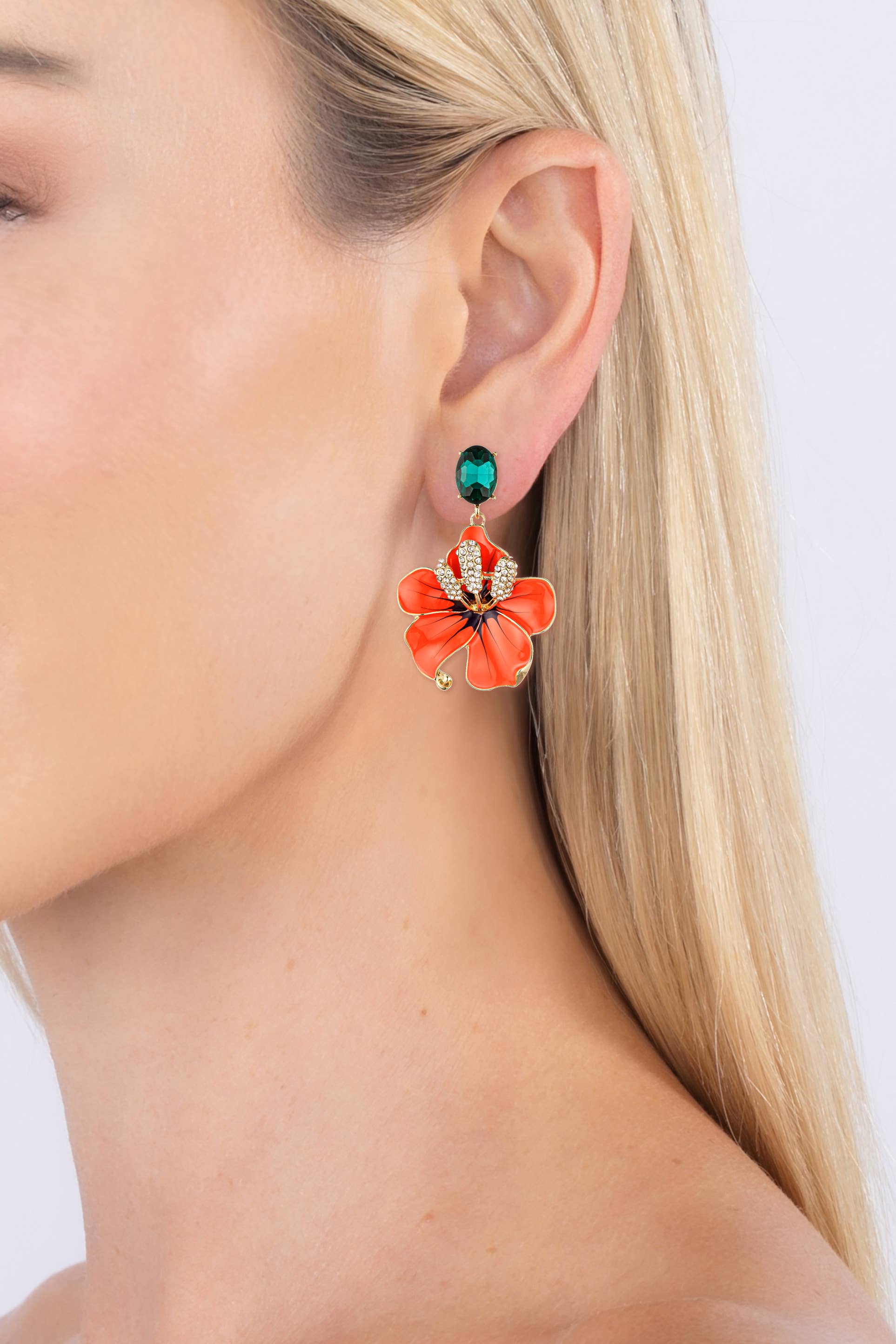 Eye Candy Los Angeles - Wholesale Dangle Earrings - Isabella Floral Drop Earrings1